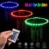 Waybelive LED Basketball Hoop Lights, Remote Control Basketball Rim LED Light, 16 Color Change by Yourself, Waterproof, Super Bright to Play at Night Outdoors, Good Gift for Kids, 2 Pack