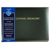 Esposti In Loving Memory Funeral Guest Book, 10.5 x 7.6 Inch, Black, 2880 Inner Pages, Gold Gilt Edged Pages, Presentation Box