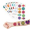 Mandala Temporary Tattoos - Henna DIY Indian Festival 80PCS Themed Stickers for Kids Birthday Party Supplies, Decorations, Favors, and Prizes - Cute Gifts for Boys and Girls