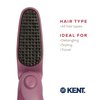 Kent KCR10 "Create" Folding Hair Brush for Styling Short Hair, Travel Brush for Women, Travel Hair Brush for Men, and Anti Static Hairbrush - Scalp Stimulating Nylon Bristle Hair Brush in Purple