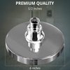 GURIN Shower Head High Pressure Rain, Luxury Bathroom Showerhead with Chrome Plated Finish, Adjustable Angles, Anti-Clogging Silicone Nozzles (2.5 GPM)