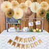 Brown Party Decorations Cream Tan Brown Rustic Natural Birthday Decorations Paper Fans Tissue Paper Pom Poms Rustic Wedding Baby Shower Birthday Party Decoration