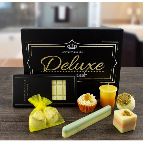 BRUBAKER Handmade "Deluxe Orange" Bath Bombs, Bath Melts Bath Truffles Gift Set - All Natural and Vegan Ingredients - Shea Butter, Cocoa Butter and Olive Oil Moisturizes Dry Skin