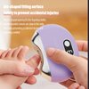 Electric Nail Clipper, Electric Toenail Clipper, 3-Speed Electric Nail Trimmer with LCD Digital Display, USB Rechargeable Safety Electric Nail Clippers for Kids, Adults, Elderly (Ivory)