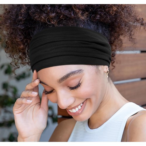 Huachi Wide Headbands for Women Non Slip Thick Womens Headbands Boho Elastic Hair Bands for Women's Hair Stretchy Sweat Headband for Workout Running Working