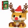 HGCYCF Christmas Reindeer Building Blocks Set Compatible with Lego Advent Calendar 2024 Stacking New Toys Holiday Present Box New Year Xmas Gifts for Kids for Boys & Girls and Adults