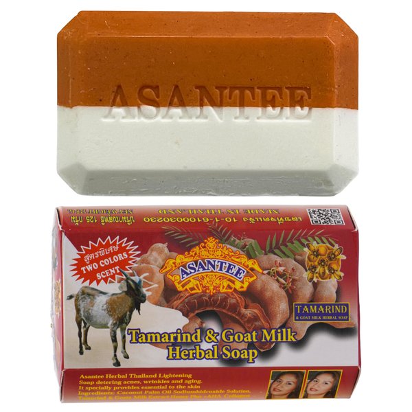 ASANTEE TAMARIND & GOAT MILK HERBAL SOAP 125 G. (Pack of 1)