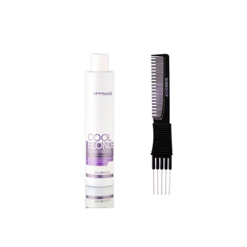 yper Affinage Cool Blonde Conditioner (8.5 oz) with Teasing Comb Pack 1