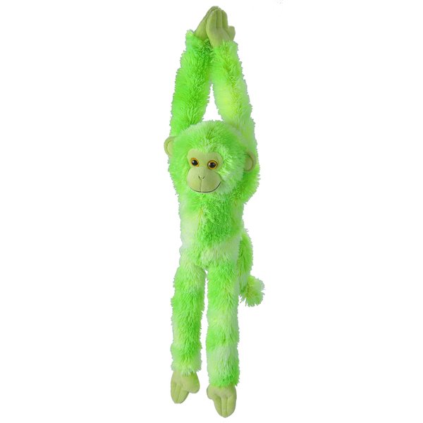 Wild Republic, Hanging Monkey Plush, Stuffed Animal, Plush Toy, Gifts for Kids, Vibe Green, 22"