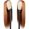SOUTHEARTH Long Straight Ginger Wigs for Women, Orange Straight Wigs with Side Part Synthetic Hair Replacement Wig for Daily Party Use 26inch