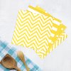 Disposable Striped Chevron Polka Dot Yellow Paper Luncheon Party Napkins 60 Count 13"x13"
