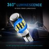 QODOLSI Pack-2 Car Super Bright LED Bulb, 7000K T10 Non-polarity Backup Reverse Light, 360 Degrees Aluminum Plug-and-play Bulb for Most Cars SUVs and Trucks (White)