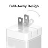 Qackenm 30W USB C Charger Block, GaN Nano Fast Charger, 2 Port Compact Charger with Foldable Plug for iPhone 16/16 Plus/16 Pro/16 Pro Max, 15/14/13 Series, Pixel, Galaxy, iPad/iPad Mini and More White