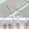 GORGECRAFT 10 Yards Ruffled Fabric Organza Trims Gradient Pleated Lotus Leaf Trim Lace Fabric Ribbon Tulle Border Retro Chiffon Trimmings Decorative Applique for Sewing Dress Costume Craft(Teal)