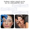 12 Pairs Eyebrow Shape Tape, Airbrush Eyebrow Sticker Stencils, Disposable Brow Shaping Sticker, Adhesive Eyebrow Template Sticker, Eyebrow Stamp Airbrush Brows Tape for Eyebrow Tinting Makeup