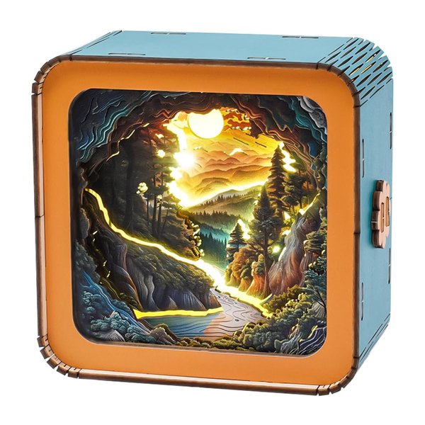 Wooden Puzzles 3D Nightlight,3D Puzzle Night Light for Adults & Teens for Christmas Decoration/Gifts for Family and Friends