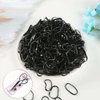 2000 PCS Hair Bands, Black Elastic Hair Band, Mini Hair Rubbers Ties for Girls Ponytail Hair Accessories, Soft Elastic Bands Non-Slip Small Hair Tie, with 2 PCS Topsy Tail Hair Tools.
