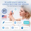 ScarScience Medical Grade Silicone Scar Gel in Massage Roller - Gel Scar Cream for Newly Healed Wounds and Older Scars - Surgical, Acne, Burns, Hypertrophic, Keloids - All Skin Tones - Tattoo Safe