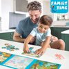 Dinosaur Magnetic Puzzle for Kids Ages 3-5, 75 pcs Magnetic Travel Puzzles Games for Toddlers 3-8 Year Old Car Plane Road Trip Activities 3 in 1 Toys Gift for Boys