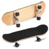 Duokon Fingerboard Skateboard, 1Pc Maple Wooden+Alloy Fingerboard Finger Skateboards with Box Reduce Pressure Kids Gifts(Black)