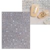 JMEOWIO 8 Sheets Glitter Letter Nail Art Stickers Decals Self-Adhesive Pegatinas Uñas English Alphabet Nail Supplies Nail Art Design Decoration Accessories