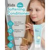 GOONGBE Kids' Softening Hair Conditioner - Korean Kids Glossy Hair Conditioner for Weak, Frizzy and Tangle Prone Hair - Silicone-Free Formula - Allergen Free Scent, 6.76oz.