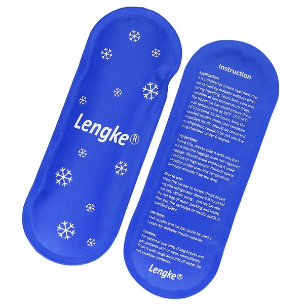 YOUSHARES Travel Case - Reusable Cooler Ice Packs Suitable for Diabetic Insulin Cooler Storage Bag（2 Packs）