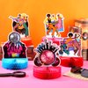 6 PCS Disco Party Decorations Supplies Disco Honeycomb Centerpieces Paper 70s 80s 90s Theme Party Decorations 3D Table Centerpieces for Neon Night Birthday Hip Hop Props Birthday Table Favors