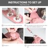 Fida Cat Harness and Leash Set for Walking Kitten and Puppy, Escape Proof Kitten Harness with Breathable Lightweight Soft Mesh, Adjustable Reflective Step-in Design. (XXXS, Pink)