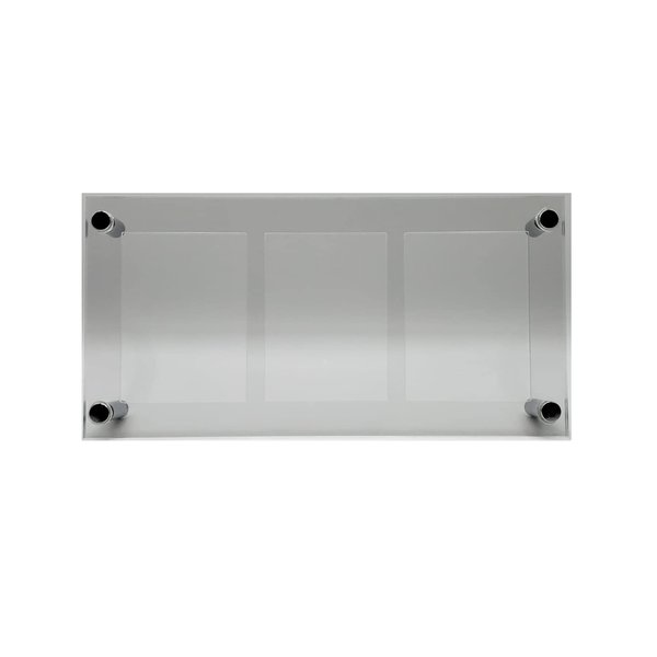 Trading Card Frame Holder Stand Display - 3 Card Slots Clear Acrylic UV Filtering Screwdown