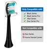 Replacement Toothbrush Heads Compatible with AquaSonic Black Series Vibe Series Electric Toothbrush, Curved Shape Design Planted with Nylon Bristle (Black)