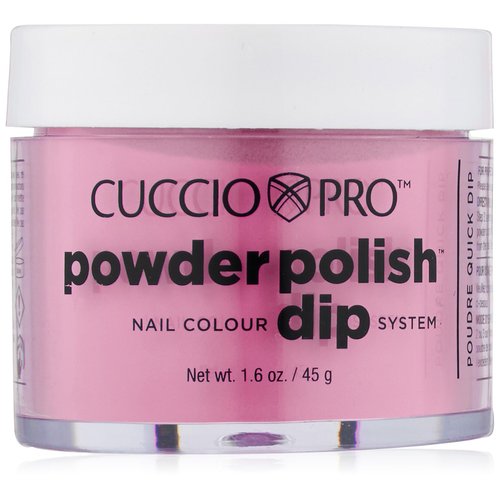 Cuccio Colour Powder Nail Polish - Lacquer For Manicures And Pedicures - Highly Pigmented Powder That Is Finely Milled - Durable Finish With A Flawless Rich Color - Bright Neon Pink - 1.6 Oz