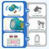 Eaglestone Bubble Guns for Toddlers 2 Packs, LED Light Automatic Bubble Machine Gun for Kids 4-8, Bubble Toys with Bubble Solution,Bubble Gun Blaster Party Favor, Summer Outdoor Toys Birthday Gift