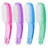 Larbois Nail Brush for Cleaning Fingernails, 4Pack Handle Grip Nail Brushes Fingernail Brush for Cleaning Nail Scrub Brush for Toes and Nails Women Men (Color3)