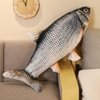 OUKEYI 31.5 inches / 80 cm Simulation Fish Plush Toy ，Soft Fish Cushion Pillow grass carp Plush Pillow Stuffed Toy Throw Pillow for Home Decoration Gift Kids Pillow Stuffed Animal Toy