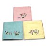 Imabari Towel Ezo-risu Monogatari Towel Handkerchief Hand Towel 10.6" x 10.0" - Made in Japan (3 Color Set)