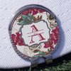 RNK Shops Personalized Sugar Skulls & Flowers Golf Ball Marker - Hat Clip - Silver