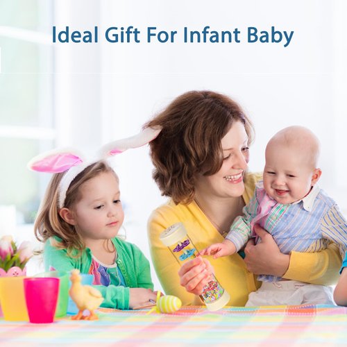 Rain Stick, 7.7” Wooden Rainmaker Montessori Toys for Baby 3-6-12 Months, Baby Rattle Sensory Development Toys, Infant Musical Instruments Toys Baby Boys Girls Gifts for 1 Year Old Toddlers Kids