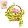 Flower Bouquet Building Set with LED Light, Flowers Basket Bonsai Botanical Collection Building Toys for Adults And Kids, Home Decor Gift for Valentine Day, Birthday, Christmas Day（691PCS）