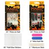 TailaiMei 48Pcs Halloween Press on Nails Long Fake Nails with Self-Adhesive Jelly Nail Glue Tabs, Spider-Web Artificial Nails Acrylic Full Cover Nails False Fingernails for Women (Spider-Web)