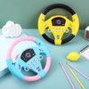Toyvian 2 Pcs Steering Wheel Toys Plastic Car Musical Steering Wheel Toy Portable Simulated Driving Steering Toys Musical Toys for Toddler Kids