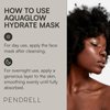 PENDRELL AQUAGLOW Hydrate Mask - Water-Based Gel Hydrating Face Mask for Men and Women of All Skin Types - Infused with Hyaluronic Acid, Copper Peptides and Vitamin E - 50ml
