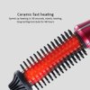 Curling Iron Brush, Hair Curler Hot Brush Professional Anti-Scald Instant Heat Up Curling Wands Suitable Heated Styler Brush for Long/Short Hair (US Plug（110-240V）)