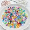 Daiyifiy 2000 Pcs 4mm Acrylic Round Beads AB Colors Craft Beads Round Spacer Beads with Holes for DIY Craft Making Necklace Bracelet Earring Ornament(22- Deep Purple)