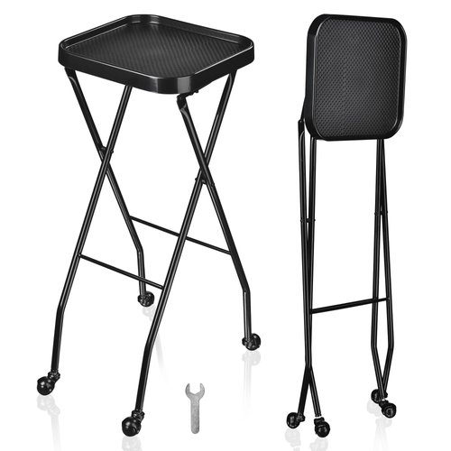 TOPURWAY Salon SPA Trolley Storage Cart Coloring Beauty Salon Hair Dryer Holder with 5 Drawers for Tool Storage
