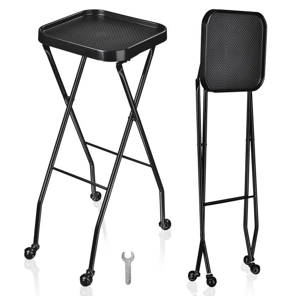 TOPURWAY Salon SPA Trolley Storage Cart Coloring Beauty Salon Hair Dryer Holder with 5 Drawers for Tool Storage