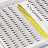 Dedila 10Rows -200Pcs Thickness 0.07mm D Curl 10D Natural Long Individual False Eyelashes Long Stem Premade Fans Volume Eye Lashes Extensions Makeup Cluster Lashes 10-18mm to Choose (16mm)