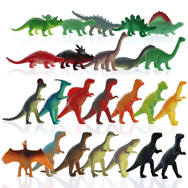 GiftExpress 72 pcs Mini Dinosaur Toys, Kids Toy Dinosaur Figures, Cupcake Toppers Dinosaurs Figurines, Dinosaurs Party Favors, Cake Topper, Playset Toys