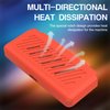 SKRVGOJFG Miyoo A30 Silicone Case, Anti-Slip, Shock Proof, Soft Protective Case for Miyoo A30 Retro Handheld Game Console with Lanyard - Orange