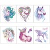 Cute Magic Animals Temporary Tattoos for Children Kids Girls(45Sheets),Konsait Great Girls Fake Stickers Waterproof Rainbow Kids Birthday Party Favors Decorations Birthday Party Gift Bag Fillers
